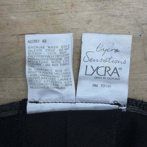 Max Mara Weekend Women Size 8 Pants Trousers Tapered Leg Ankle Zip Stretch Black - Picture 10 of 13